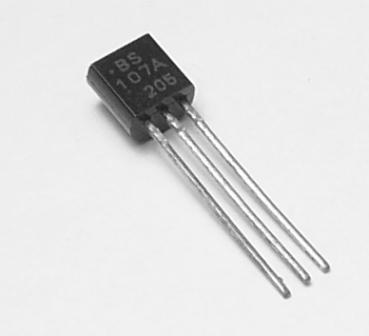 BS107  / N-MOSFET / 0,12A / 200V / 0,5W / TO92 /