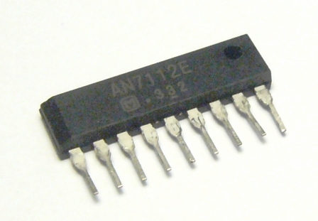 AN7112E=KA2212,LA4140,TA7313AP  / микросхема / УHЧ  0.7W (9V/16 Ом)